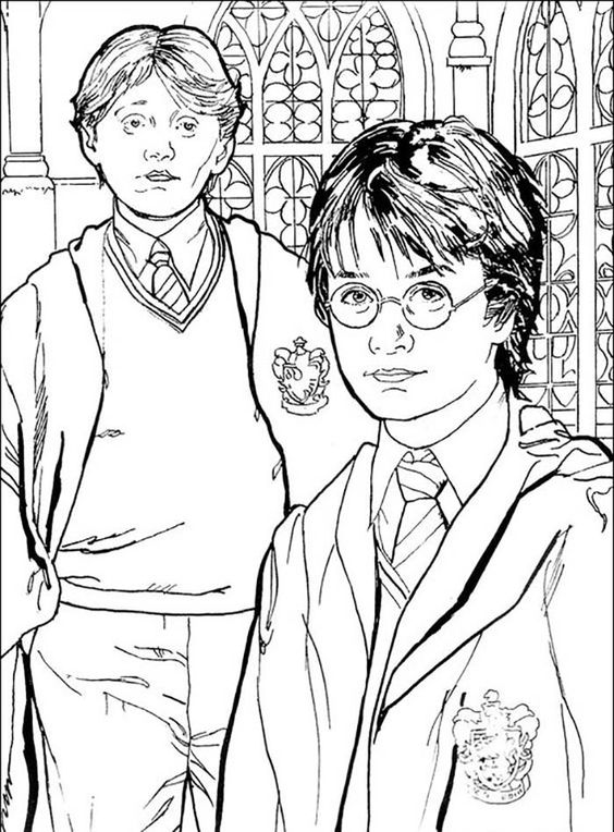 100 top idées de dessins de coloriages Harry Potter 40