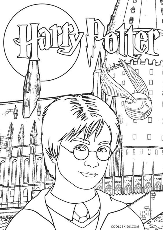 100 top idées de dessins de coloriages Harry Potter 4