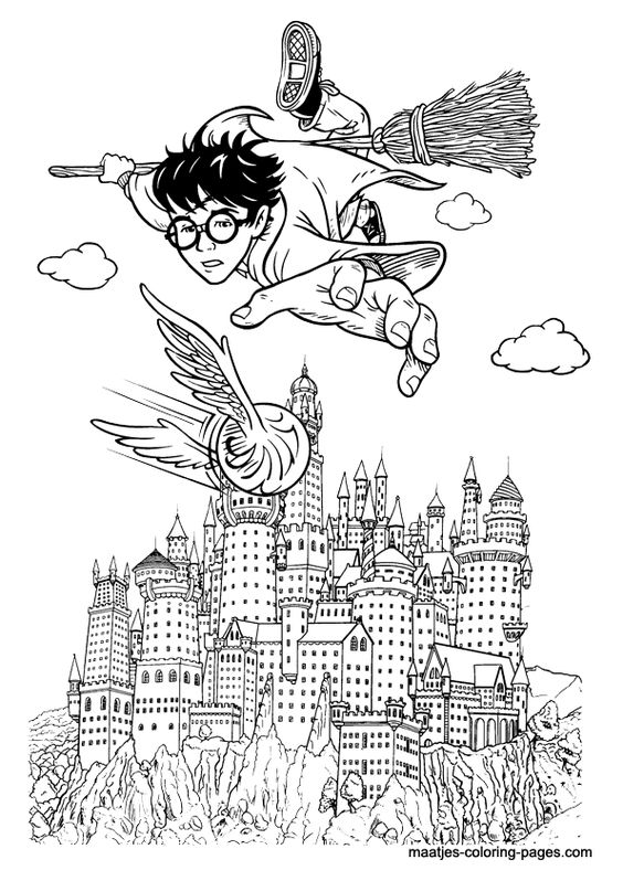100 top idées de dessins de coloriages Harry Potter 93