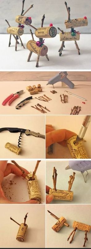 35 Décorations de Noël à faire soi-même avec des bouchons de vin 2 35 Décorations de Noël à faire soi-même avec des bouchons de vin 2