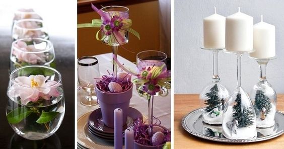 26 top idées de décorations de tables de Noël en verre 1 26 top idées de décorations de tables de Noël en verre 1