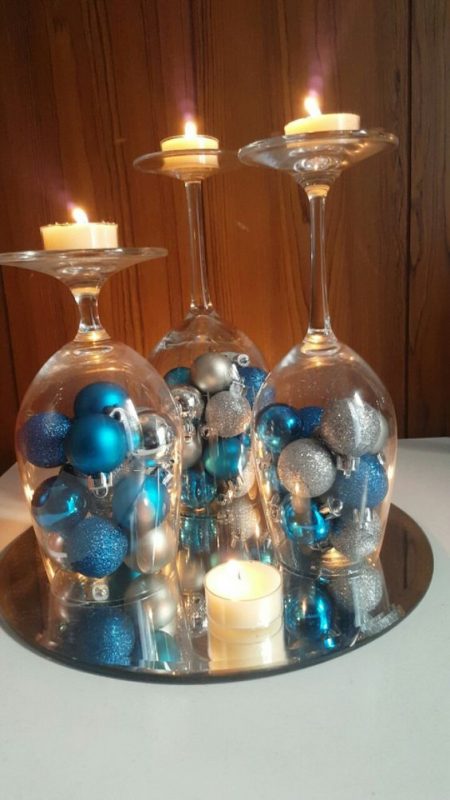 29 top idées de centres de table de Noël en verre 30 29 top idées de centres de table de Noël en verre 30