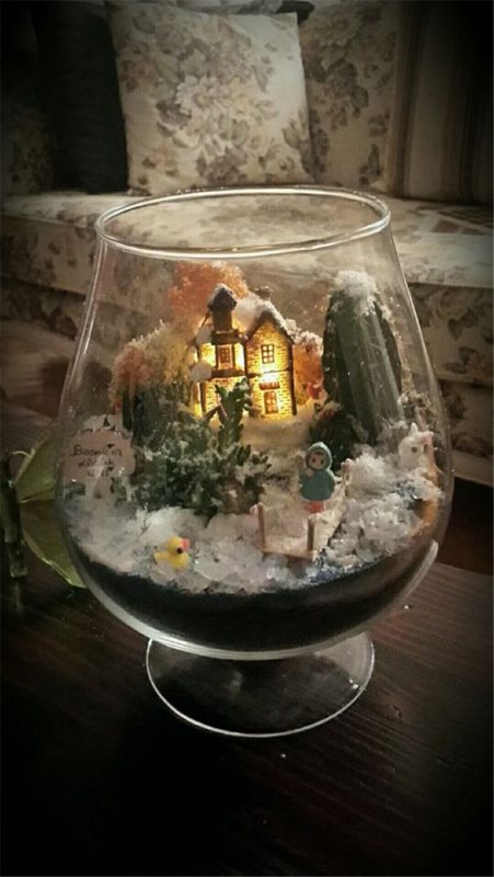 29 top idées de centres de table de Noël en verre 13 29 top idées de centres de table de Noël en verre 13