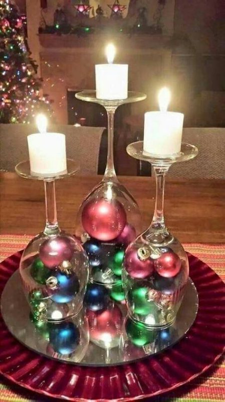 29 top idées de centres de table de Noël en verre 2 29 top idées de centres de table de Noël en verre 2