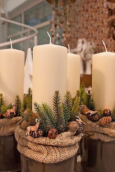 29 top idées de centres de tables de Noël avec des bougies 29 29 top idées de centres de tables de Noël avec des bougies 29