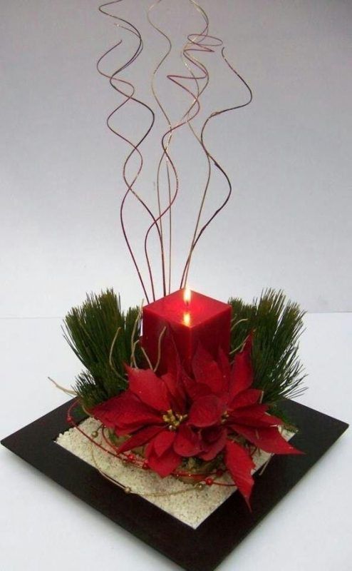 29 top idées de centres de tables de Noël avec des bougies 13 29 top idées de centres de tables de Noël avec des bougies 13
