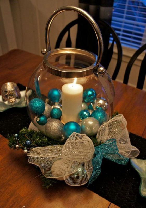 29 top idées de centres de tables de Noël avec des bougies 14 29 top idées de centres de tables de Noël avec des bougies 14