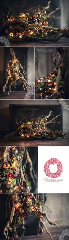 33 Décorations de Noël à faire soi-même avec des buches de bois 19