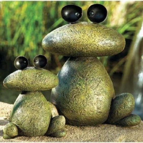 33 idées avec des pierres peintes pour embellir le jardin 8
