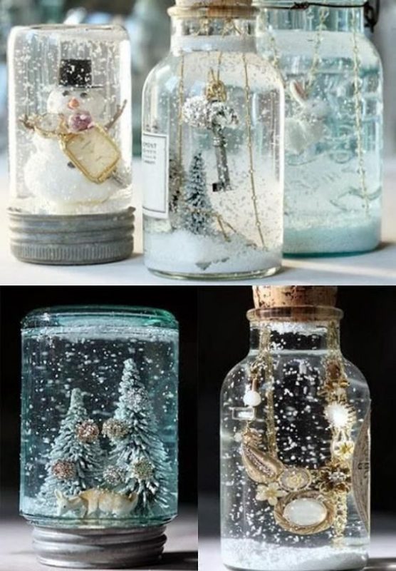 37 Décorations de noël à faire soi-même avec des pots de verre 12