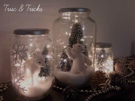 37 Décorations de noël à faire soi-même avec des pots de verre 3