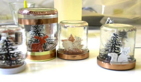 37 Décorations de noël à faire soi-même avec des pots de verre 22