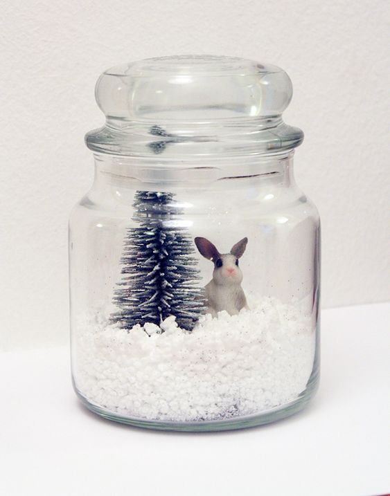 37 Décorations de noël à faire soi-même avec des pots de verre 24