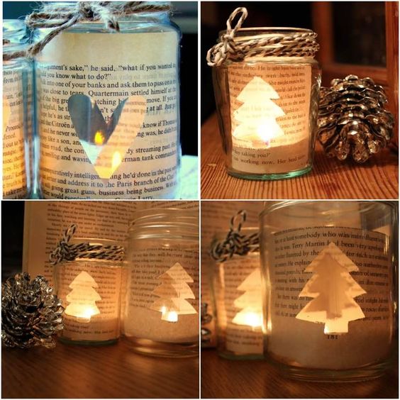37 Décorations de noël à faire soi-même avec des pots de verre 25