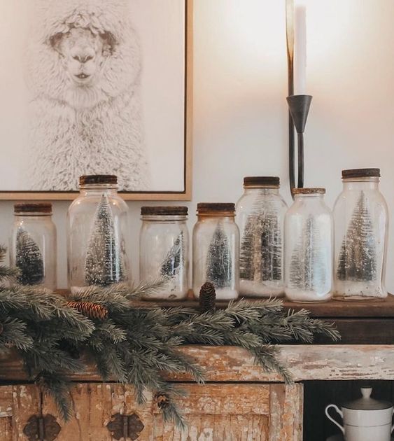 37 Décorations de noël à faire soi-même avec des pots de verre 27