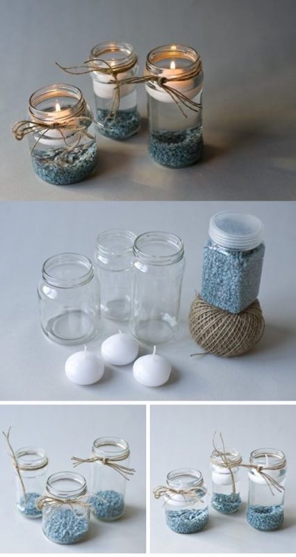 37 Décorations de noël à faire soi-même avec des pots de verre 33