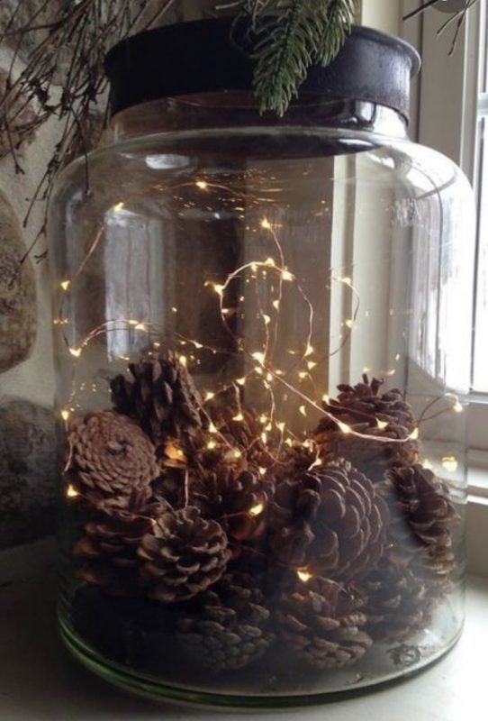 37 Décorations de noël à faire soi-même avec des pots de verre 35