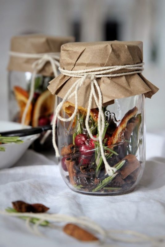 37 Décorations de noël à faire soi-même avec des pots de verre 5