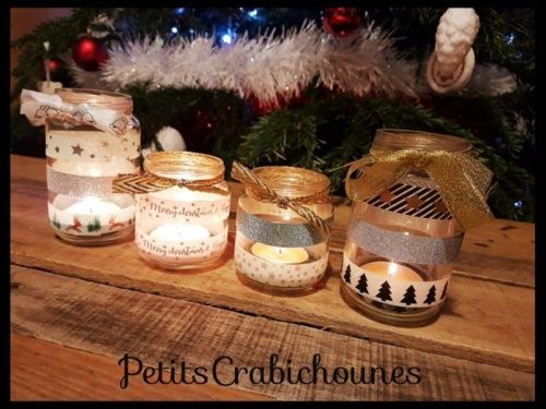 37 Décorations de noël à faire soi-même avec des pots de verre 9