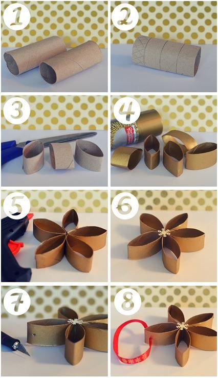 45 Décorations de Noël avec des rouleaux de papier toilette 2 45 Décorations de Noël avec des rouleaux de papier toilette 2