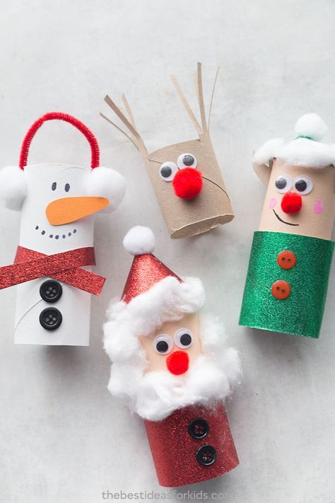 45 Décorations de Noël avec des rouleaux de papier toilette 20 45 Décorations de Noël avec des rouleaux de papier toilette 20