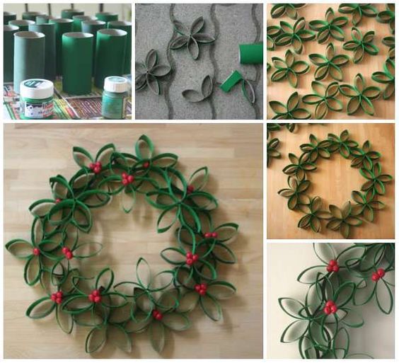 45 Décorations de Noël avec des rouleaux de papier toilette 22 45 Décorations de Noël avec des rouleaux de papier toilette 22