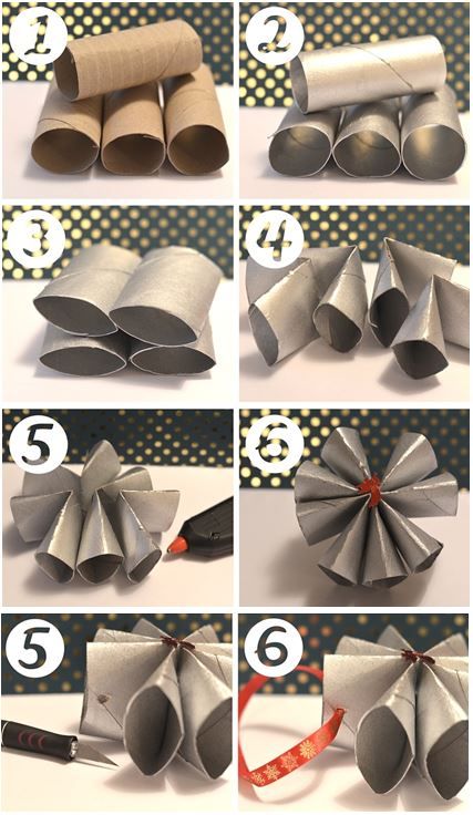 45 Décorations de Noël avec des rouleaux de papier toilette 28 45 Décorations de Noël avec des rouleaux de papier toilette 28