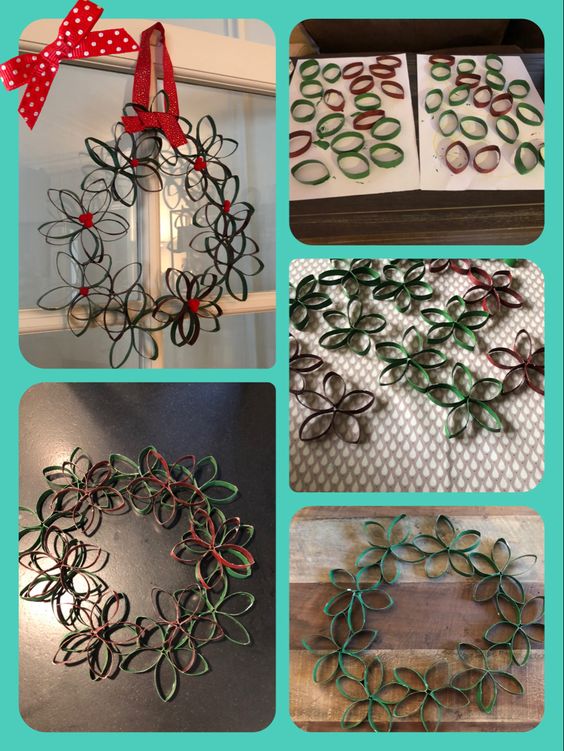 45 Décorations de Noël avec des rouleaux de papier toilette 29 45 Décorations de Noël avec des rouleaux de papier toilette 29