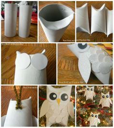 45 Décorations de Noël avec des rouleaux de papier toilette 8 45 Décorations de Noël avec des rouleaux de papier toilette 8