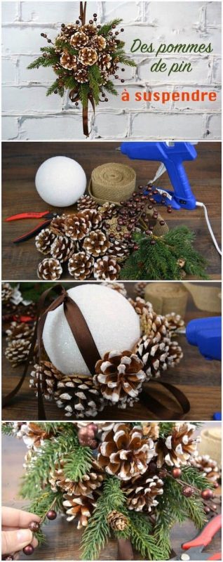 72 Décorations de Noël à Faire Soi-Même Avec Des Pommes de Pins 26 72 Décorations de Noël à Faire Soi-Même Avec Des Pommes de Pins 26