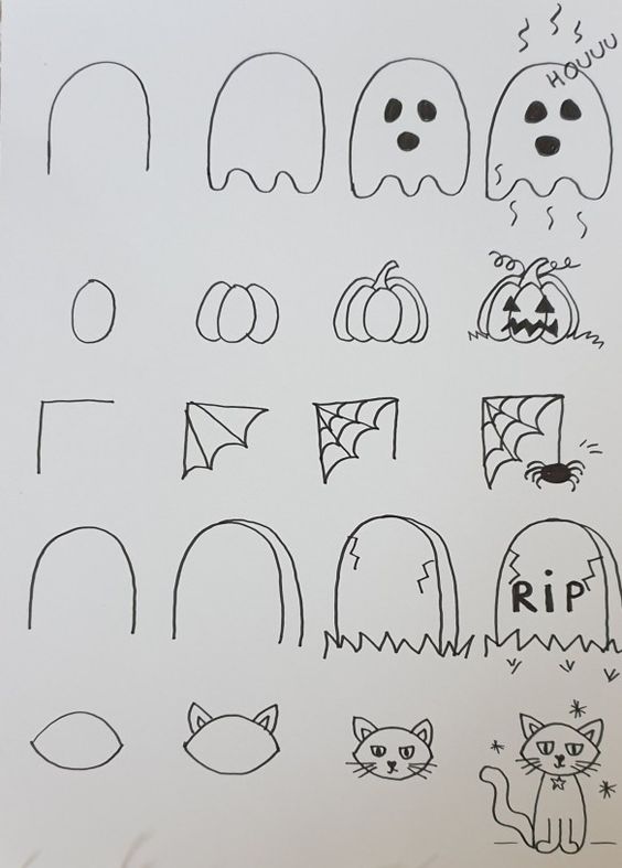 100 Top Idées & Tutos de Dessins D'Halloween 1 100 Top Idées & Tutos de Dessins D'Halloween 1