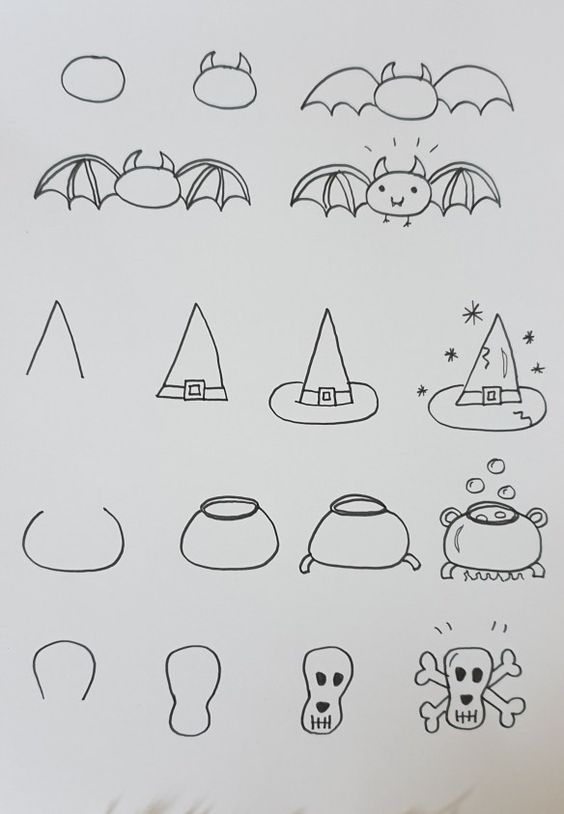100 Top Idées & Tutos de Dessins D'Halloween 6 100 Top Idées & Tutos de Dessins D'Halloween 6