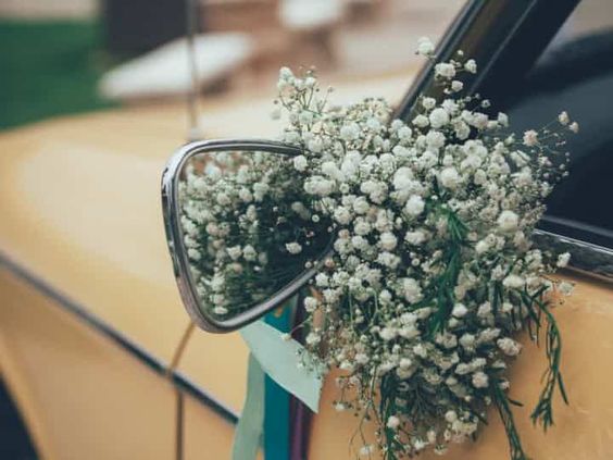 43 idées de décorations de voitures de mariage 12
