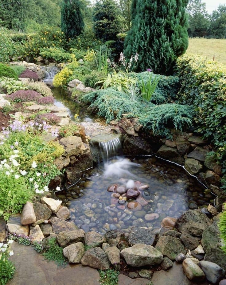 37 idées d'étangs avec cascades pour embellir la cour 12 37 idées d'étangs avec cascades pour embellir la cour 12