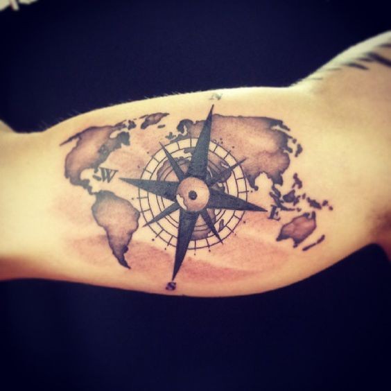 50 top idées de tatouages mappemonde 18