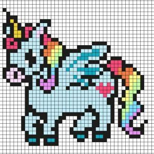50 Top Idées de Pixel Art Licorne 20