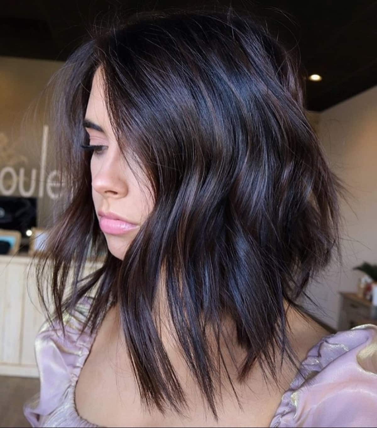 29 top idées de coupes de cheveux mi long dégradé 2