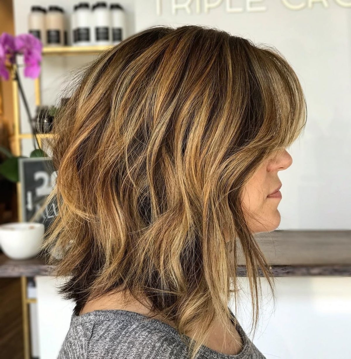 29 top idées de coupes de cheveux mi long dégradé 22