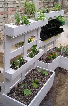 28 idées pour fabriquer une jardinière en palettes 7 28 idées pour fabriquer une jardinière en palettes 7