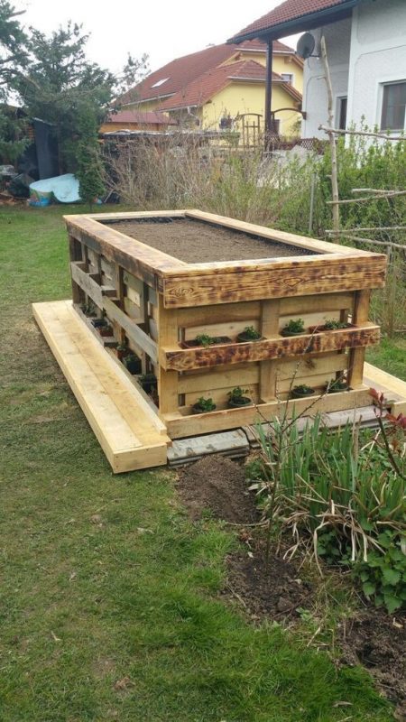 28 idées pour fabriquer une jardinière en palettes 3 28 idées pour fabriquer une jardinière en palettes 3