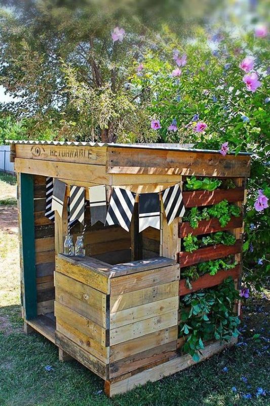 28 idées pour fabriquer une jardinière en palettes 27 28 idées pour fabriquer une jardinière en palettes 27