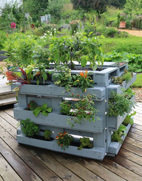 28 idées pour fabriquer une jardinière en palettes 4 28 idées pour fabriquer une jardinière en palettes 4
