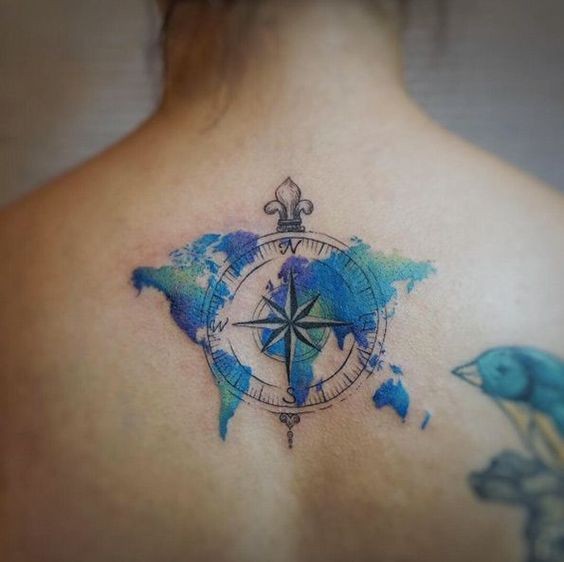 50 top idées de tatouages mappemonde 3