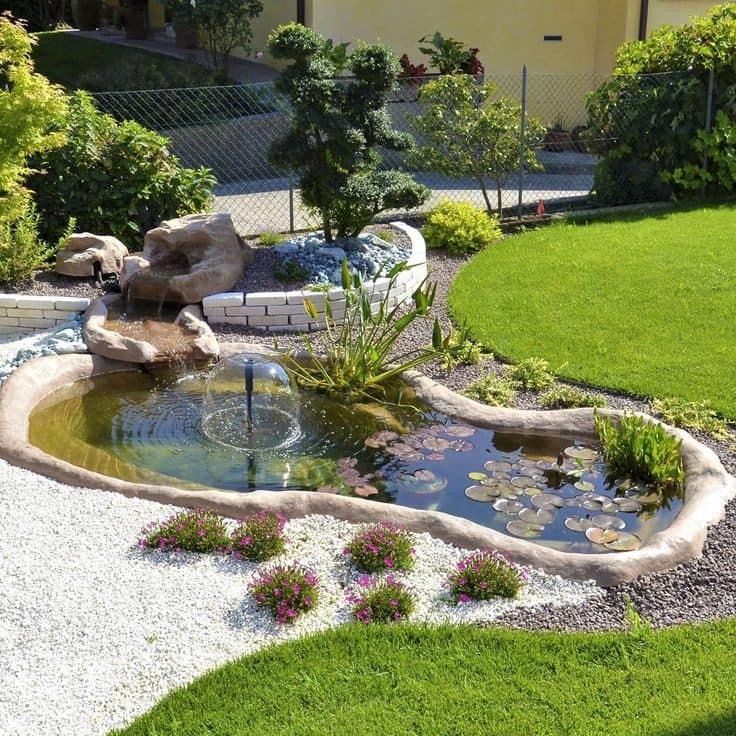 37 idées d'étangs avec cascades pour embellir la cour 33 37 idées d'étangs avec cascades pour embellir la cour 33