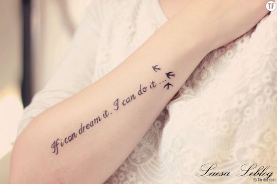 50 top idées de tatouages phrase 35