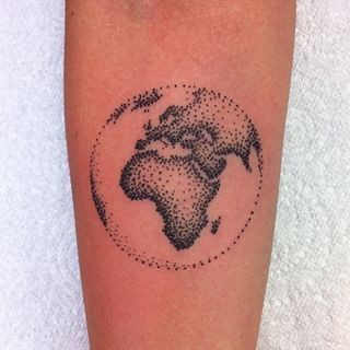 50 top idées de tatouages mappemonde 40