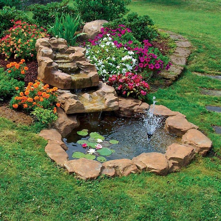 37 idées d'étangs avec cascades pour embellir la cour 4 37 idées d'étangs avec cascades pour embellir la cour 4