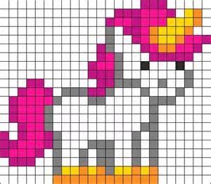 50 Top Idées de Pixel Art Licorne 49