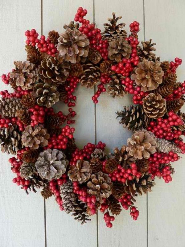 80 top idées de couronnes de Noël à faire soi-même. 54 80 top idées de couronnes de Noël à faire soi-même. 54