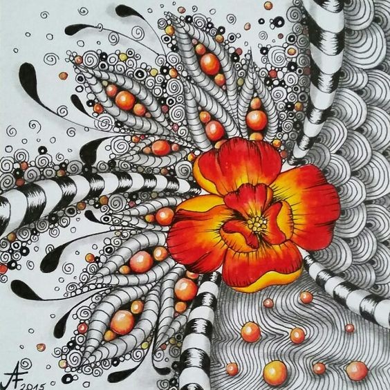83 top idées tutos pour apprendre à faire un zentangle 80